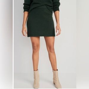 Old Navy Black Mini Sweater Skirt sz XL NEW